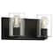 Access Lighting Oslo, 2 Light LED Vanity, Matte Black Finish, Clear Glass 62581LEDDLP-MBL/CLR - alternate 1